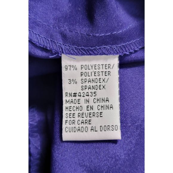 Metaphor Top Wrap Style Blouse Women's XL Purple Sleeveless Plunging Surplice Ne - Picture 12 of 13